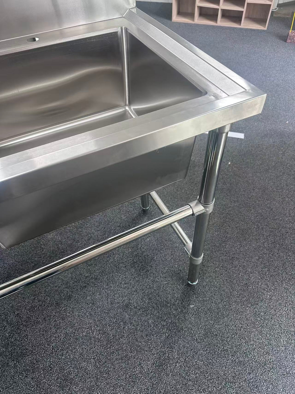 (#XD006) 1200x600x900 Right Sink (EX display, Pick up only, 1 only) EZ Stainless Pty Ltd