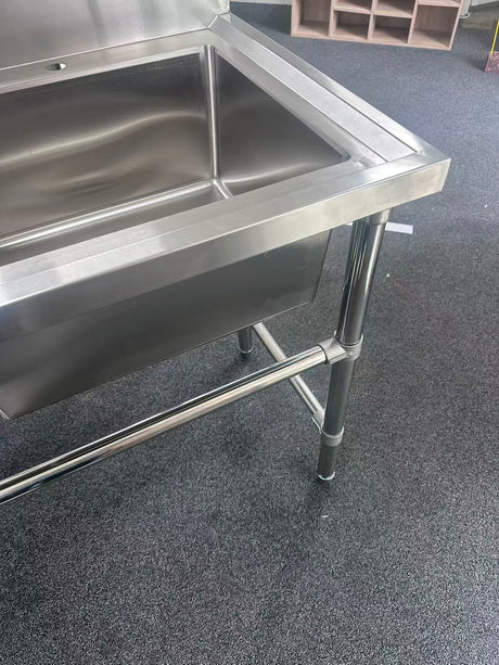 (#XD006) 1200x600x900 Right Sink (EX display, Pick up only, 1 only) EZ Stainless Pty Ltd