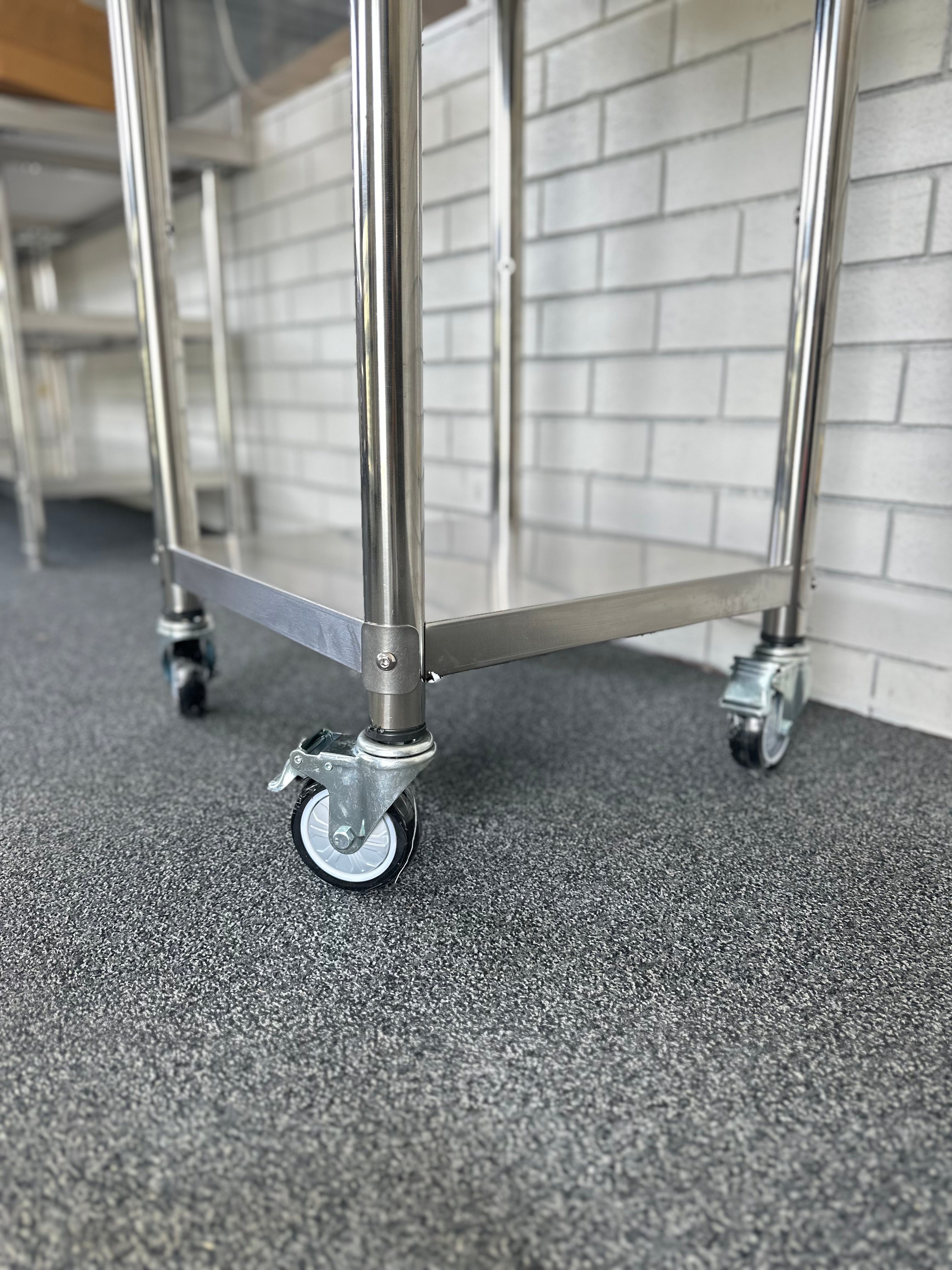 Wheels Set (4 x Lockable Wheels) for Benches, Sinks and Racks EZ Stainless Pty Ltd