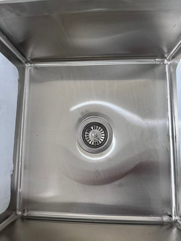 (#XD009) 1200x700x900 Right sink with drain fitted + bottom shelf (Pick up only, 1 left) Ex-display model EZ Stainless Pty Ltd