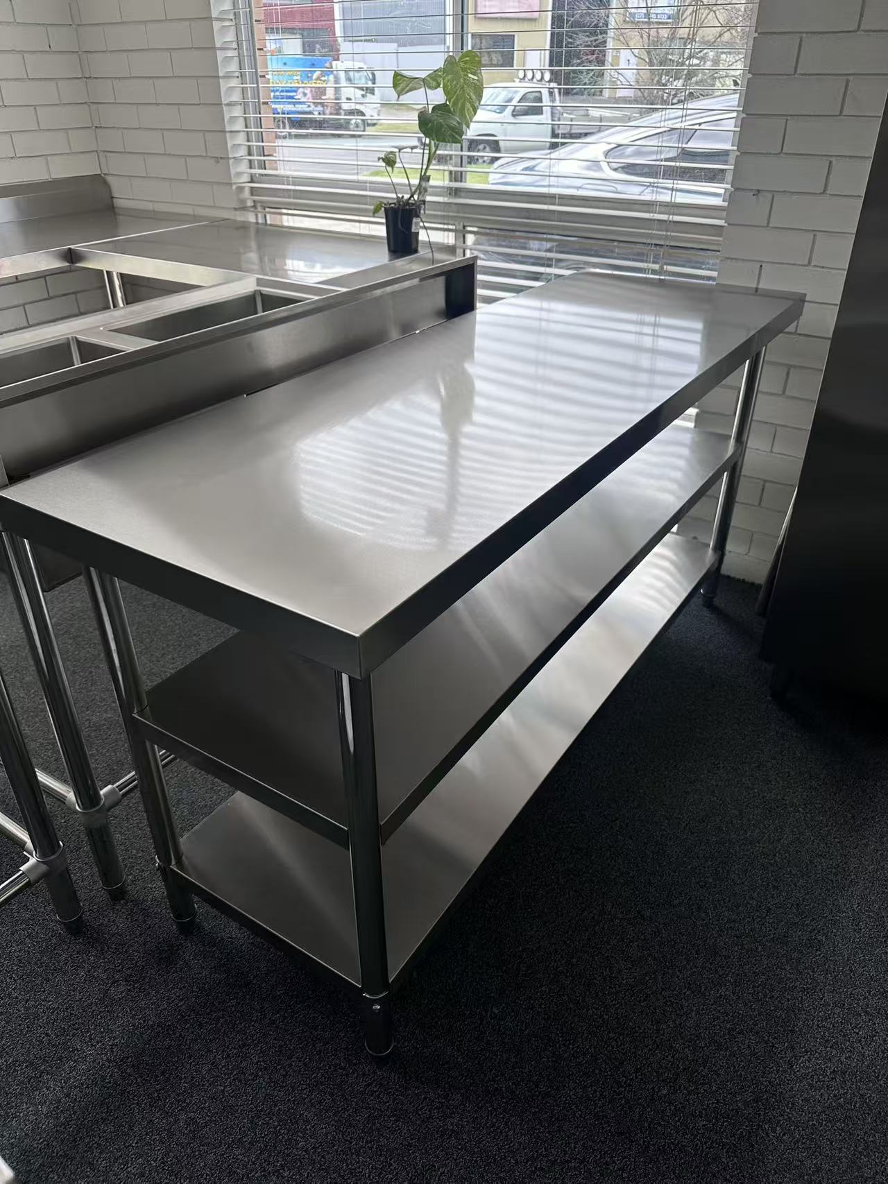 (#XD008) 1800x600x900 3-tier (Pick up only, 1 left) Ex-display model EZ Stainless Pty Ltd