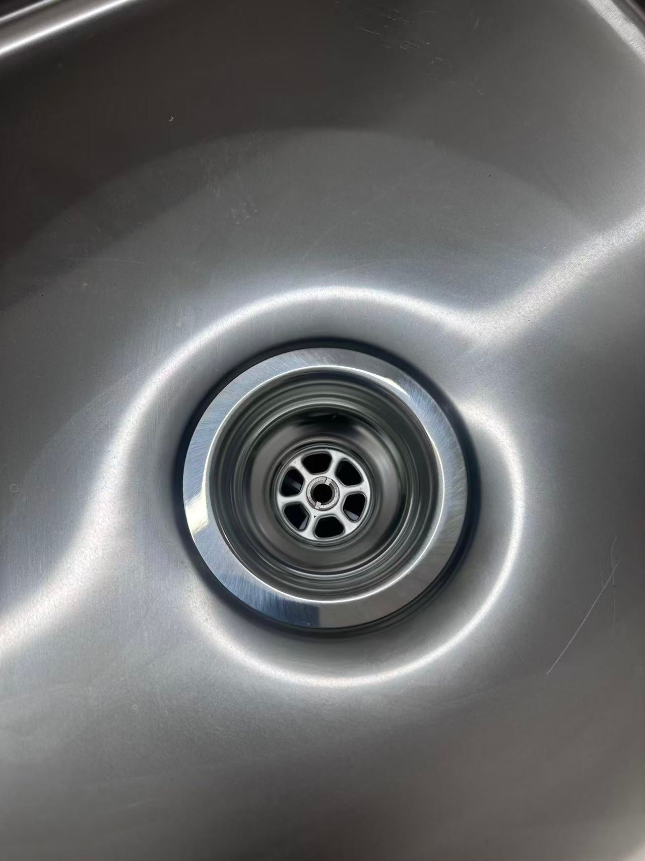 Double Sinks (LEFT) with 120mm Splash Back 1800(L) x 600(D) x 900(H) EZ Stainless Pty Ltd