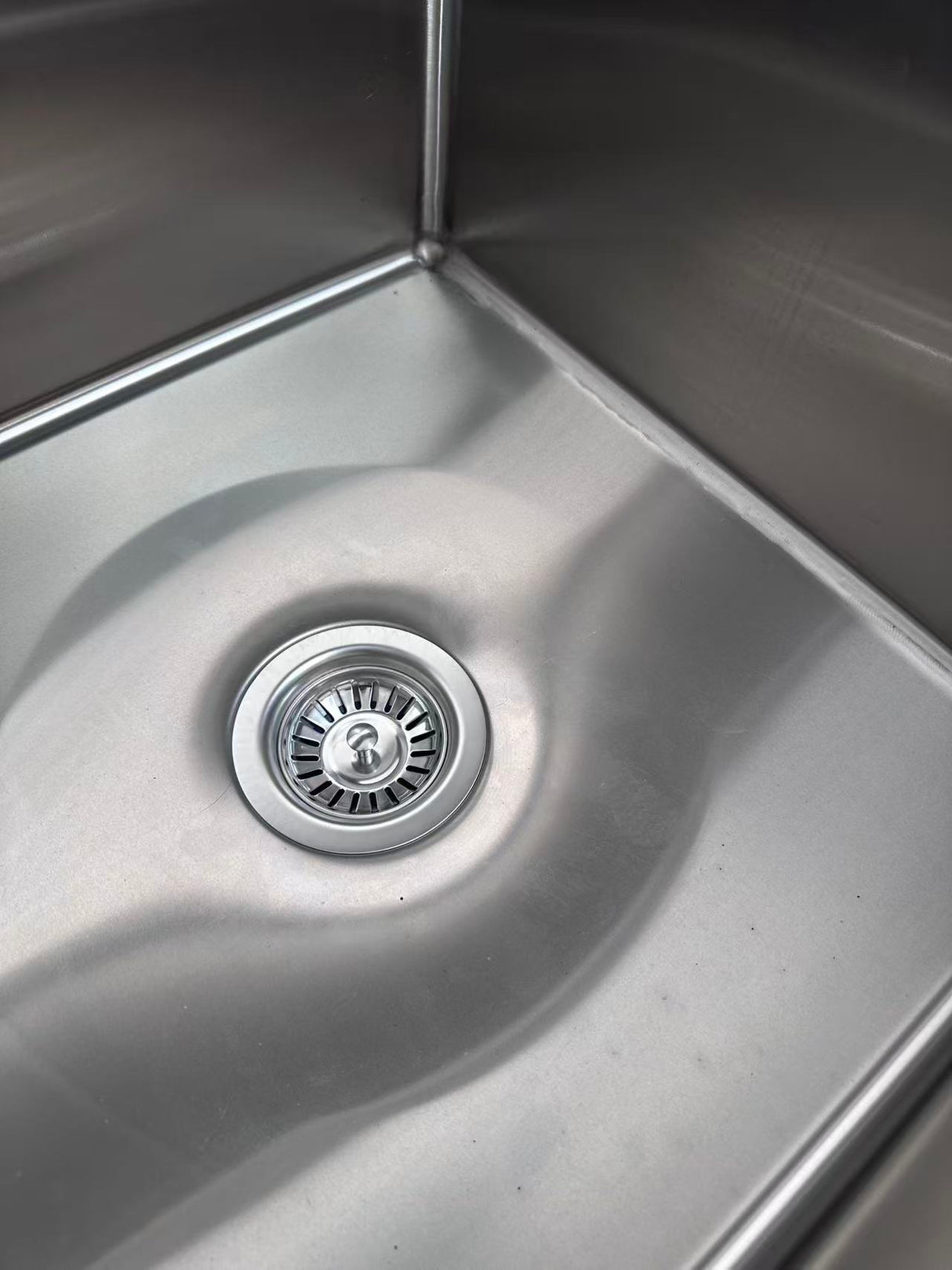 Double Left Sink with 120mm Splash Back 1800(L) x 700(D) x 900(H) EZ Stainless Pty Ltd