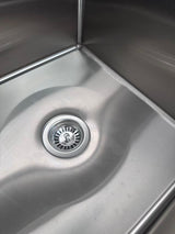Double Left Sink with 120mm Splash Back 1800(L) x 700(D) x 900(H) EZ Stainless Pty Ltd