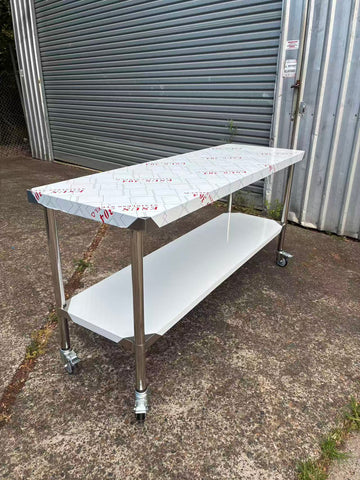 Wheels Set (4 x Lockable Wheels) for Benches, Sinks and Racks EZ Stainless Pty Ltd