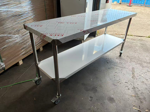 Wheels Set (4 x Lockable Wheels) for Benches, Sinks and Racks EZ Stainless Pty Ltd