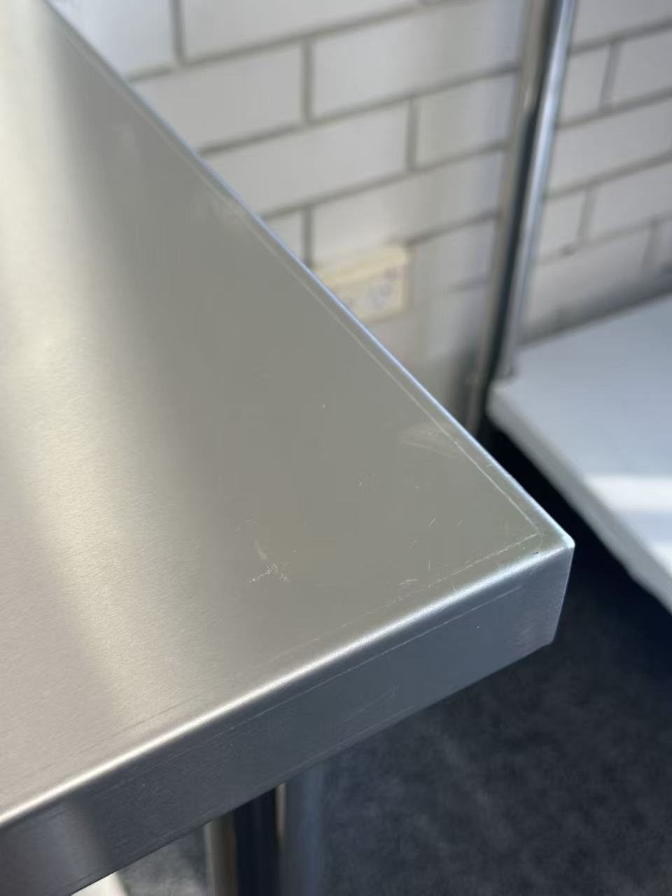 1800 x700 x900 (Splash back) Premium Range 1.2mm SS304 Heavy Duty Top Stainless Steel Benches EZ Stainless Pty Ltd