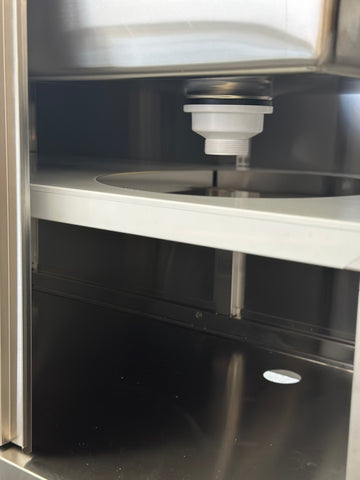 1200x600x900 Catering Sliding Door Cabinet, with 410x490x250 Single Bowl Sink. (Mixer not for sell) EZ Stainless Pty Ltd