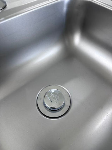 Wall Mount Knee Operate Basin Hand Wash Sink. 430(L) x380(D) x290(H) Hospital, WorkShop, Commercial Kitchen. EZ Stainless Pty Ltd