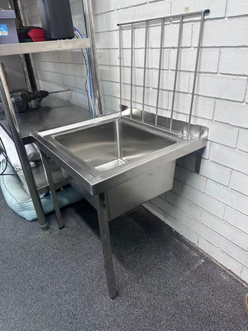 Mop Sinks (Wall mounted) SS304 1.2mm 610(L) x 530(D) x 600(H) Hospital, WorkShop, Commercial Kitchen. EZ Stainless Pty Ltd