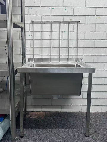 Mop Sinks (Wall mounted) SS304 1.2mm 610(L) x 530(D) x 600(H) Hospital, WorkShop, Commercial Kitchen. EZ Stainless Pty Ltd