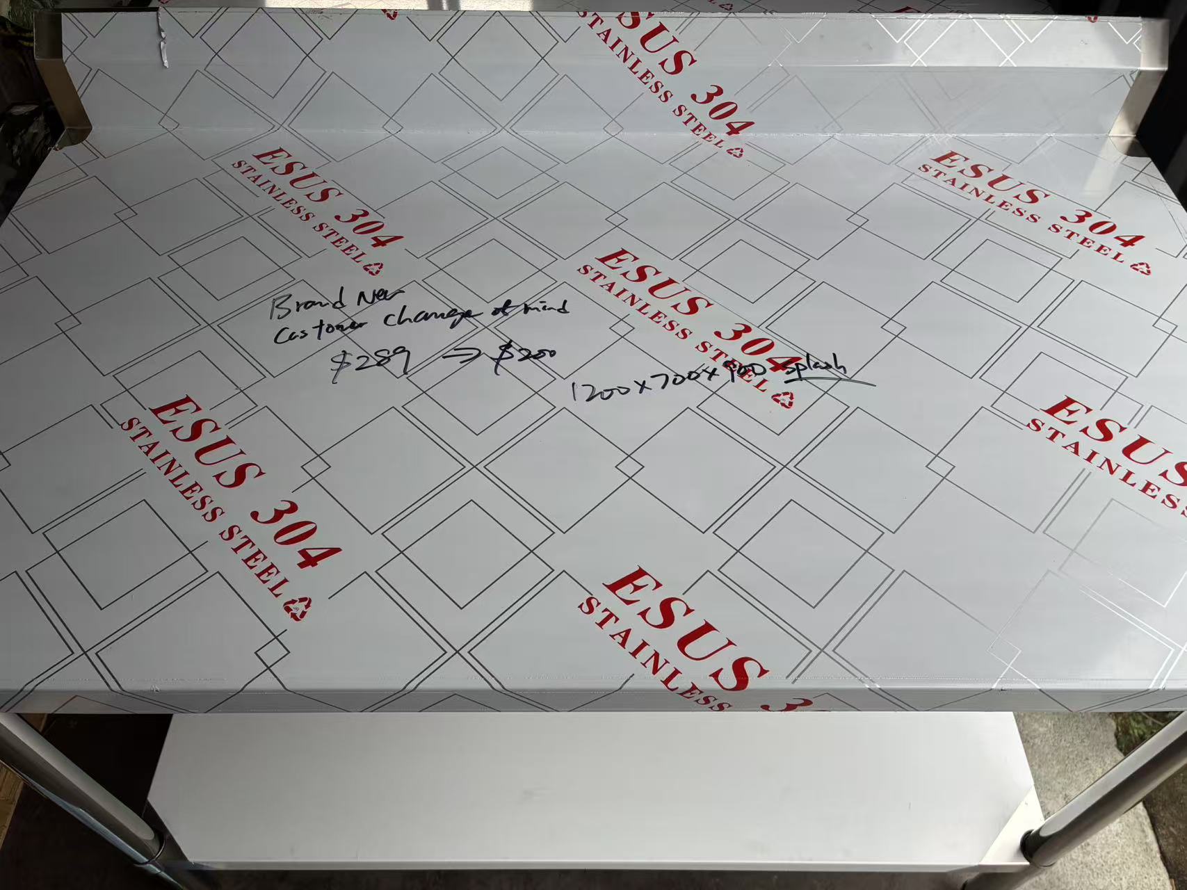 (#XD017) 1200x700x900 Premium Bench with Splash(Brand New, No Scratch, Customer change of mind) EZ Stainless Pty Ltd
