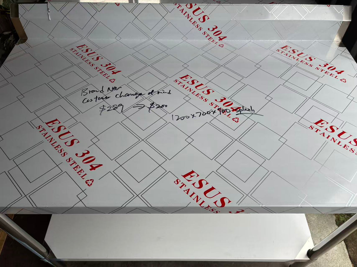 (#XD017) 1200x700x900 Premium Bench with Splash(Brand New, No Scratch, Customer change of mind) EZ Stainless Pty Ltd