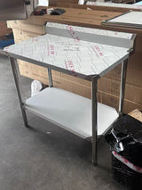 (#XD018) 1000x600x900 Premium Bench with Splash(Brand New, No Scratch, Customer change of mind) EZ Stainless Pty Ltd