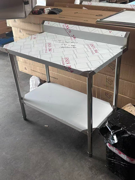(#XD018) 1000x600x900 Premium Bench with Splash(Brand New, No Scratch, Customer change of mind) EZ Stainless Pty Ltd