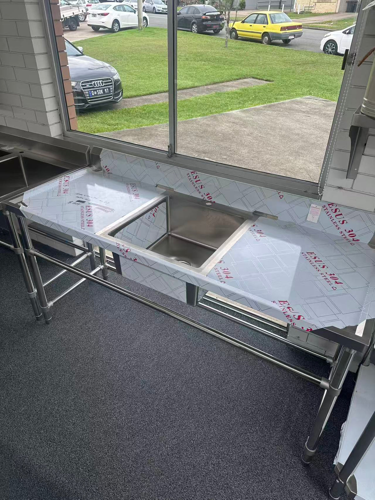 (#XD020) 1800x700x900 Centre Sink, Factory Second. (2 Available) EZ Stainless Pty Ltd