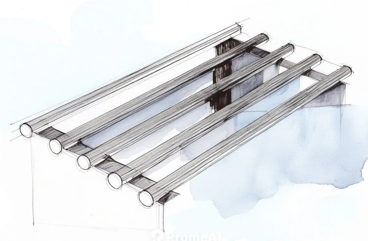 Wall Mounted Shelf - PIPE SHELF 1500(L) x 300(D)