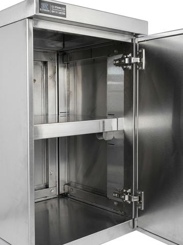 Wall Mount Cabinet with Single Hinged Door. 400(L) x 400(D) x 650(H)