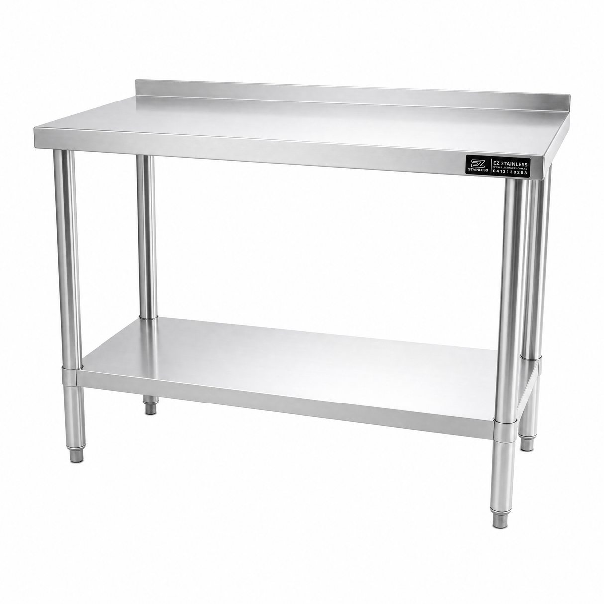 1200(L) x450(D) x900(H) Premium Range 1.2mm SS304 Heavy Duty Top Stainless Steel Benches EZ Stainless Pty Ltd