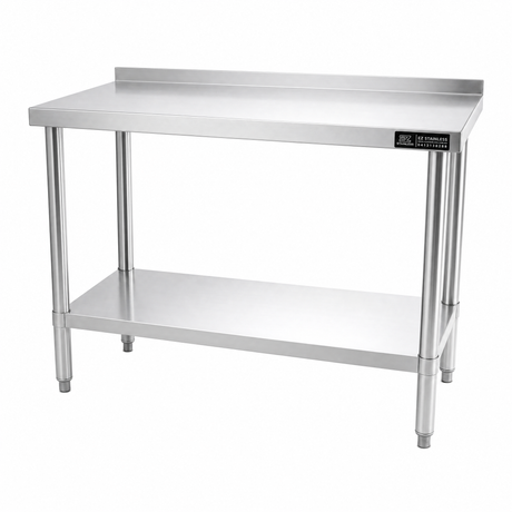 1200(L) x450(D) x900(H) Premium Range 1.2mm SS304 Heavy Duty Top Stainless Steel Benches EZ Stainless Pty Ltd