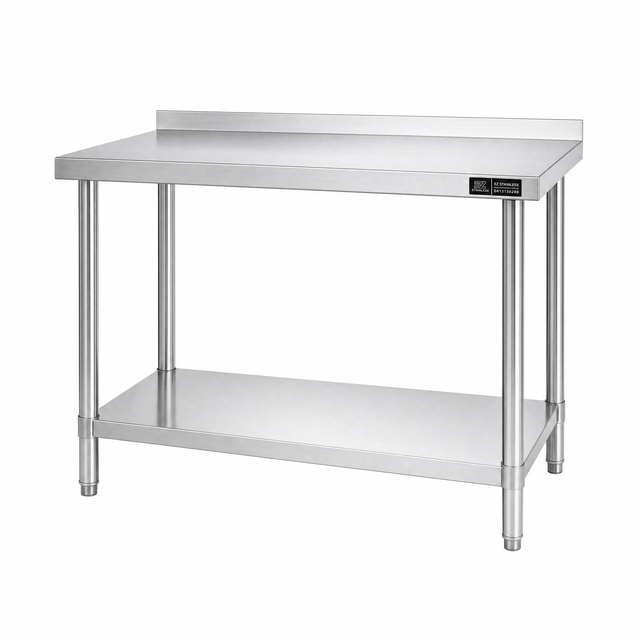 1200(L) x450(D) x900(H) Premium Range 1.2mm SS304 Heavy Duty Top Stainless Steel Benches EZ Stainless Pty Ltd