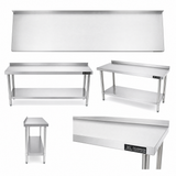 1500(L) x450(D) x900(H) Premium Range 1.2mm SS304 Heavy Duty Top Stainless Steel Benches EZ Stainless Pty Ltd