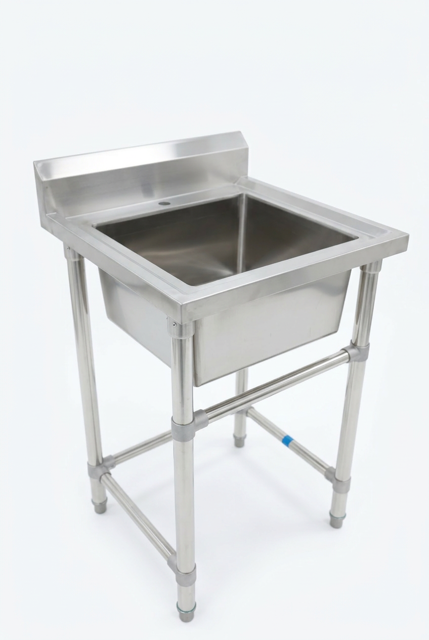 Commercial Stainless Steel Single Sink 600w x 600d x 900h mm EZ Stainless Pty Ltd