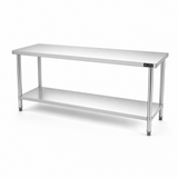 2000 x700 x900 Premium Range 1.2mm SS304 Heavy Duty Top Stainless Steel Benches EZ Stainless Pty Ltd