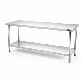 2000 x700 x900 Premium Range 1.2mm SS304 Heavy Duty Top Stainless Steel Benches EZ Stainless Pty Ltd