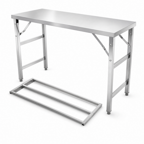1500x600x900 Heavy Duty Foldable Stainless steel bench (Free Middle Pipe Shelf) EZ Stainless Pty Ltd