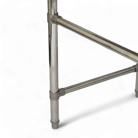 Double Left Sink with 120mm Splash Back 1800(L) x 700(D) x 900(H) No Bottom Shelf (Comes with brackets and braces) EZ Stainless Pty Ltd