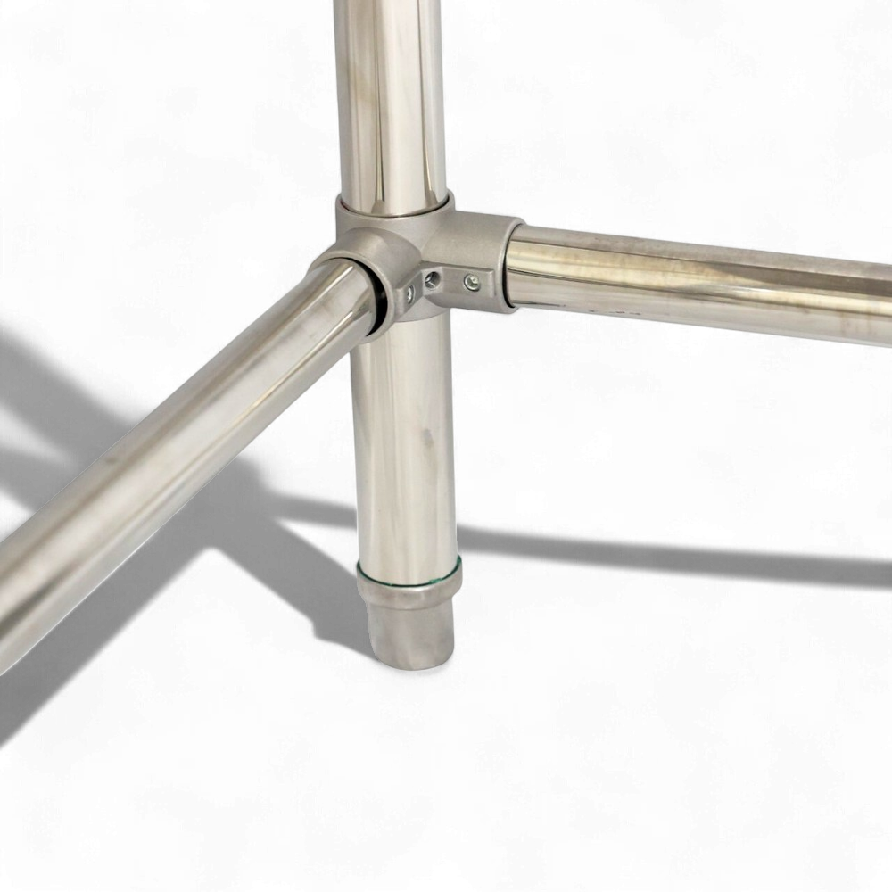 Double Left Sink with 120mm Splash Back 1800(L) x 700(D) x 900(H) EZ Stainless Pty Ltd