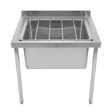 Mop Sinks (Wall mounted) SS304 1.2mm 610(L) x 530(D) x 600(H) Hospital, WorkShop, Commercial Kitchen. EZ Stainless Pty Ltd