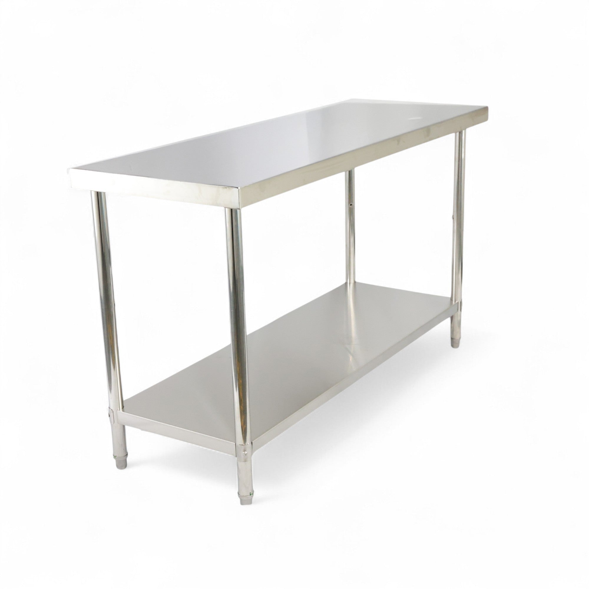 1500(L) x700(D) x900(H) 2 Tier Stainless Steel (FLAT) Bench/ Worktable for Kitchen and Food Prep EZ Stainless