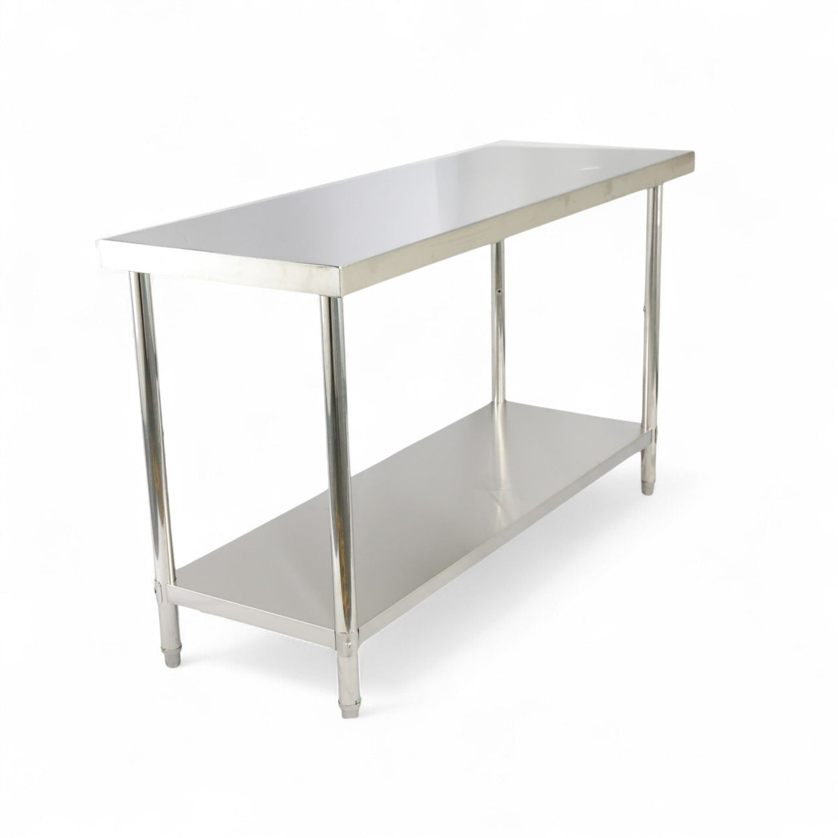 1500(L) x700(D) x900(H) 2 Tier Stainless Steel (FLAT) Bench/ Worktable for Kitchen and Food Prep EZ Stainless