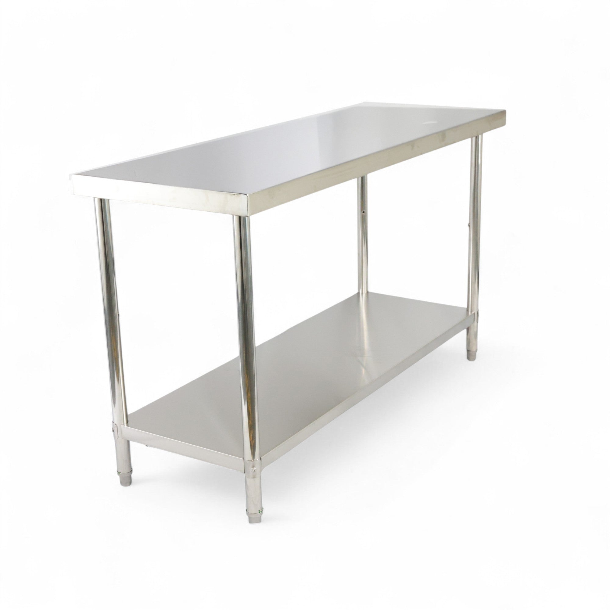 2000(L) x700(D) x900(H) 2 Tier Stainless Steel (FLAT) Bench/ Worktable for Kitchen and Food Prep EZ Stainless