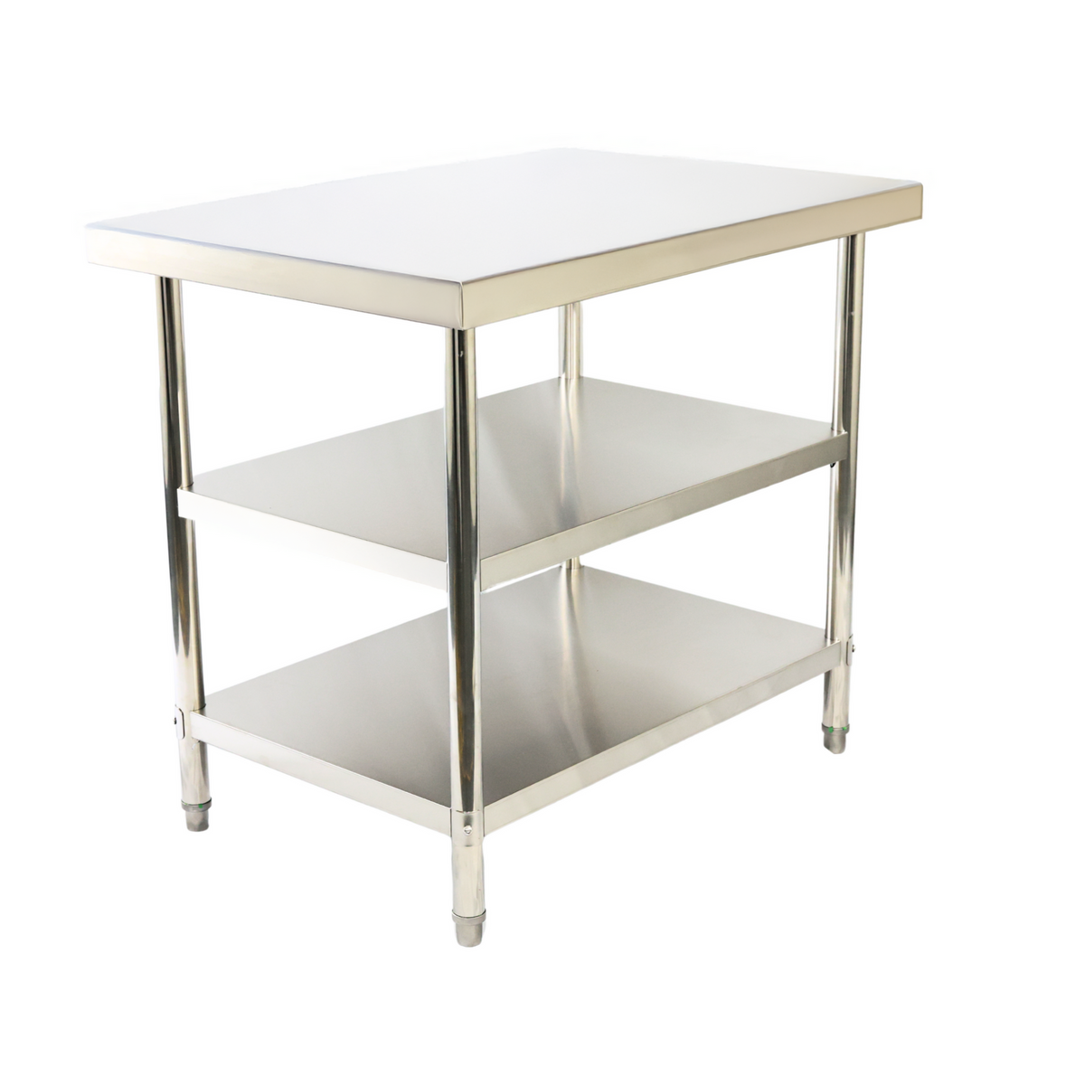 1200(L) x700(D) x900(H) 3 Tier Stainless Steel (FLAT) Bench/ Worktable for Kitchen and Food Prep