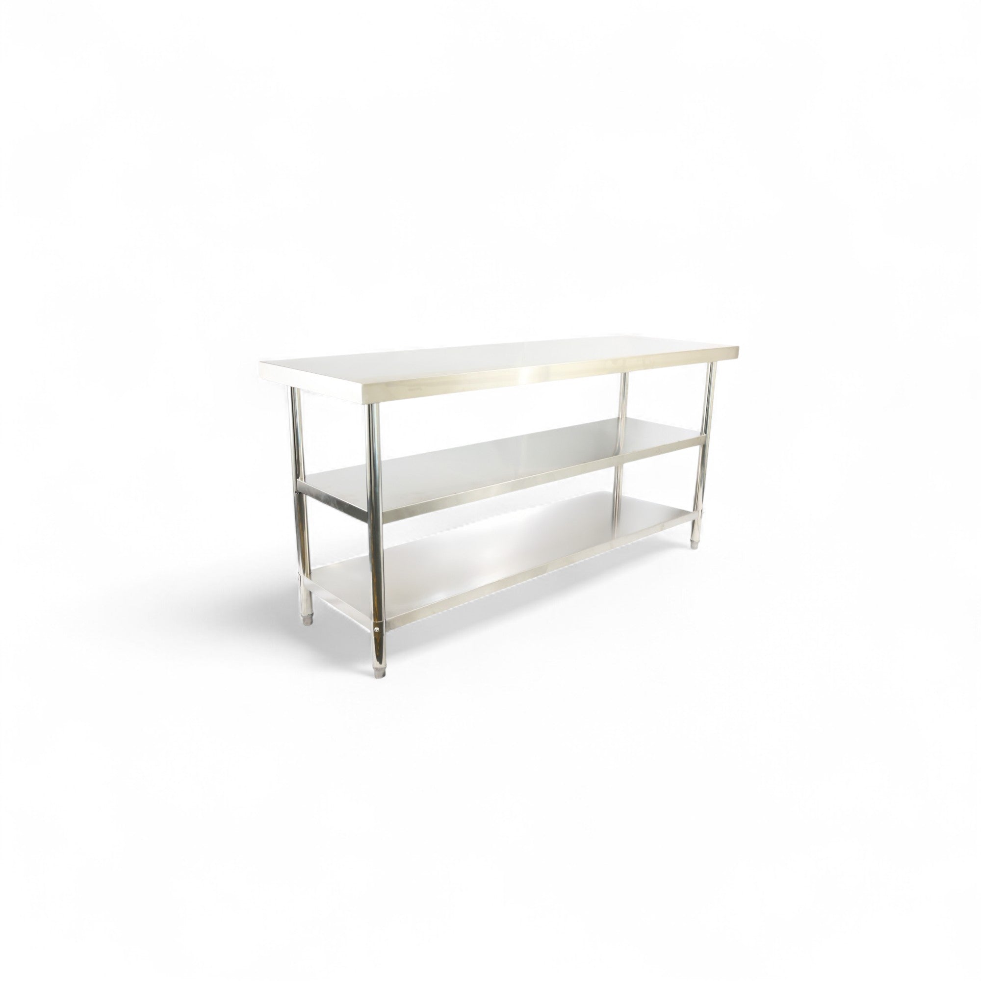 1500(L) x700(D) x900(H) 3 Tier Stainless Steel (FLAT) Bench/ Worktable for Kitchen and Food Prep EZ Stainless