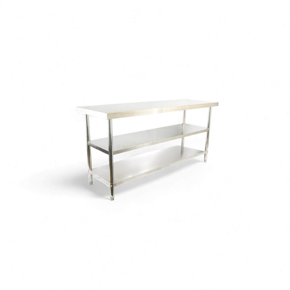 1500(L) x700(D) x900(H) 3 Tier Stainless Steel (FLAT) Bench/ Worktable for Kitchen and Food Prep EZ Stainless