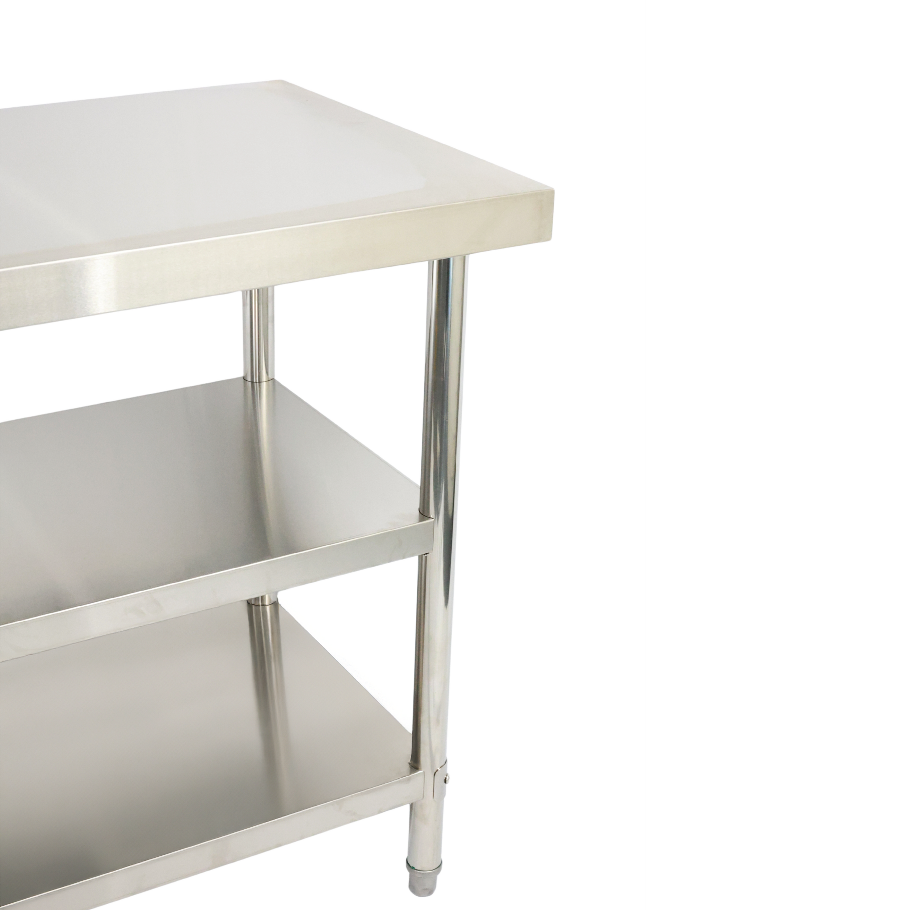 1800(L) x700(D) x900(H) 3 Tier Stainless Steel (FLAT) Bench/ Worktable for Kitchen and Food Prep EZ Stainless