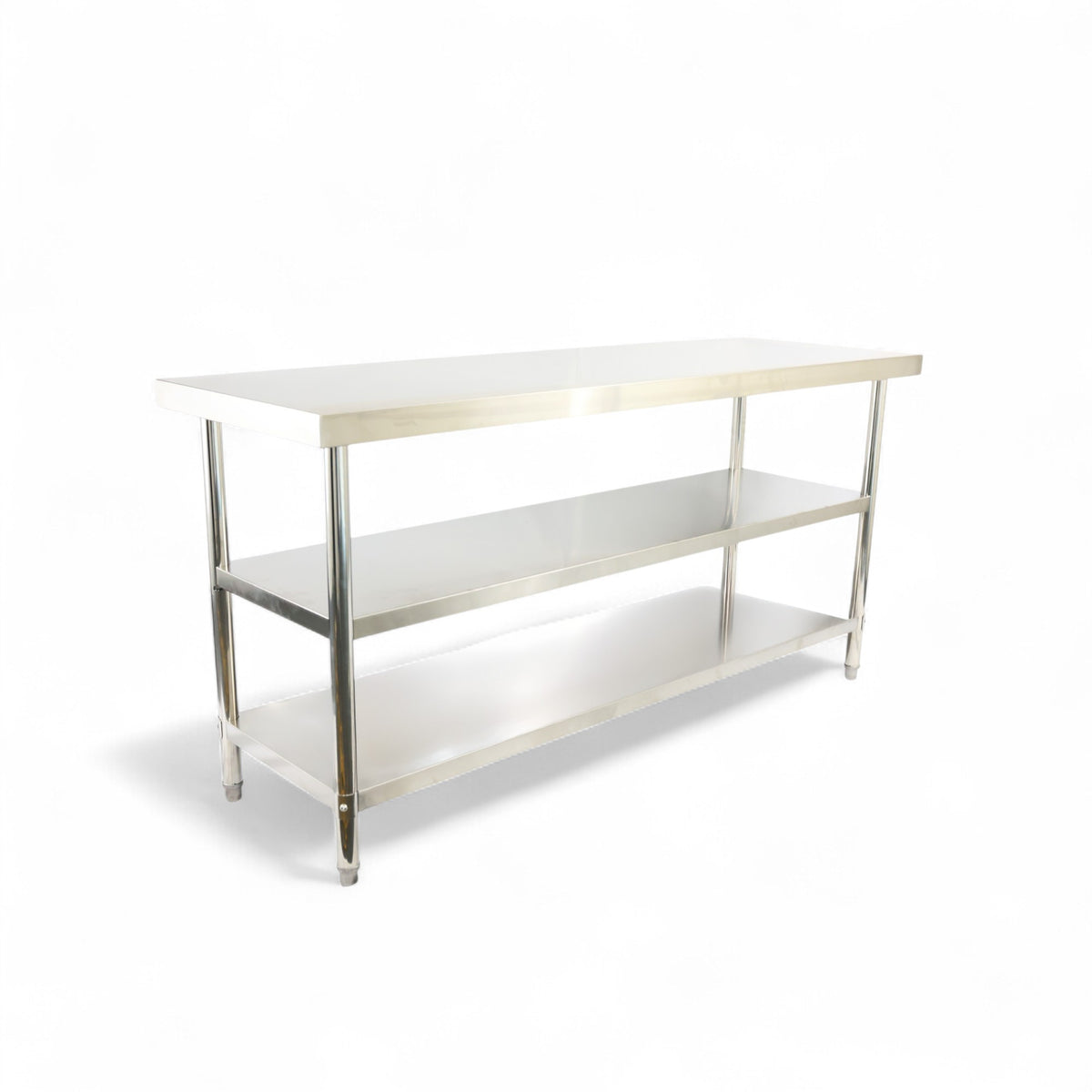 1800(L) x700(D) x900(H) 3 Tier Stainless Steel (FLAT) Bench/ Worktable for Kitchen and Food Prep EZ Stainless