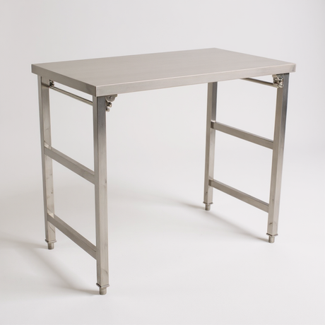 1.2mm SS304 Heavy Duty Foldable Stainless steel bench 1500x600x900 EZ Stainless Pty Ltd