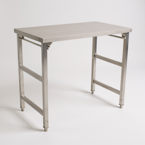 1.2mm SS304 Heavy Duty Foldable Stainless steel bench 1500x600x900 EZ Stainless Pty Ltd