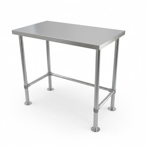 Single Tier Bench For Under Fridge, With reinforcement system + Screw down feet (4 Sizes) EZ Stainless Pty Ltd