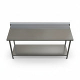 1800 x600 x900 (Splash back) Premium Range 1.2mm SS304 Heavy Duty Top Stainless Steel Benches EZ Stainless Pty Ltd
