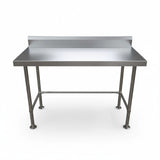 Single Tier Bench For Under Fridge with splash back, With reinforcement system + Screw down feet (4 Sizes) EZ Stainless Pty Ltd