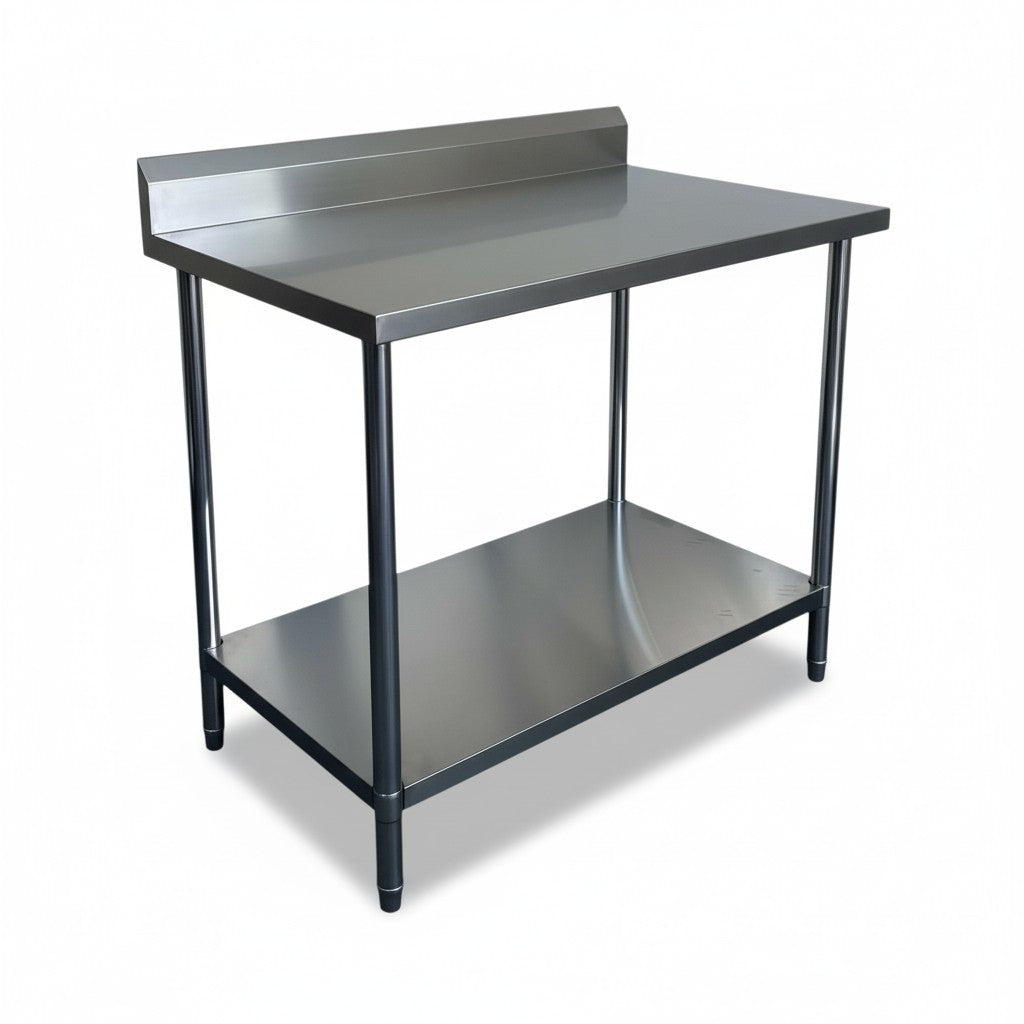 1800 x700 x900 (Splash back) Premium Range 1.2mm SS304 Heavy Duty Top Stainless Steel Benches EZ Stainless Pty Ltd
