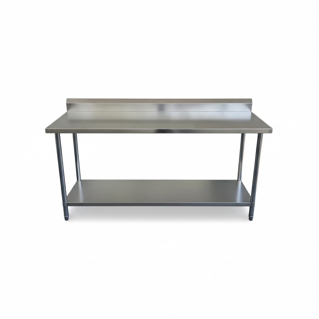2000 x700 x900 (Splash back) Premium Range 1.2mm SS304 Heavy Duty Top Stainless Steel Benches EZ Stainless Pty Ltd