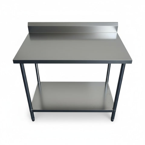1800 x700 x900 (Splash back) Premium Range 1.2mm SS304 Heavy Duty Top Stainless Steel Benches EZ Stainless Pty Ltd