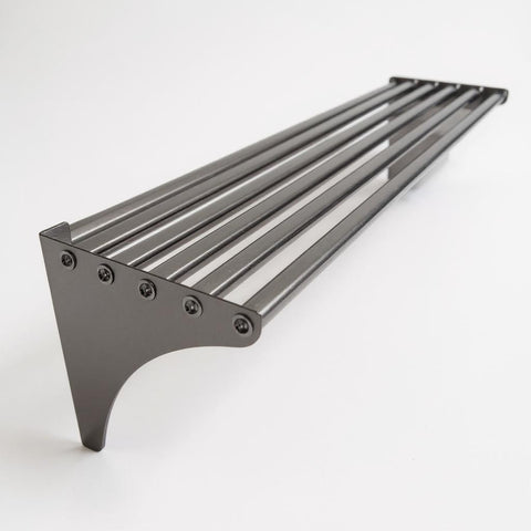 Wall Mounted Shelf - PIPE SHELF 1200(L) x 300(D) EZ Stainless Pty Ltd